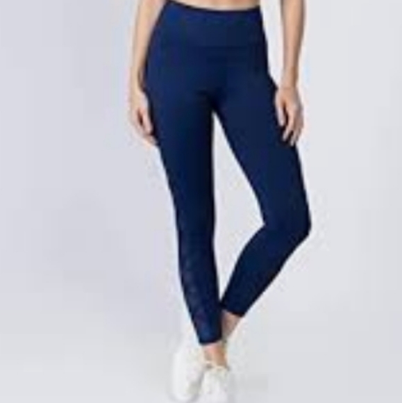 Athleta Pants - Athleta Mesh Black Women's Capri Leggings Size S